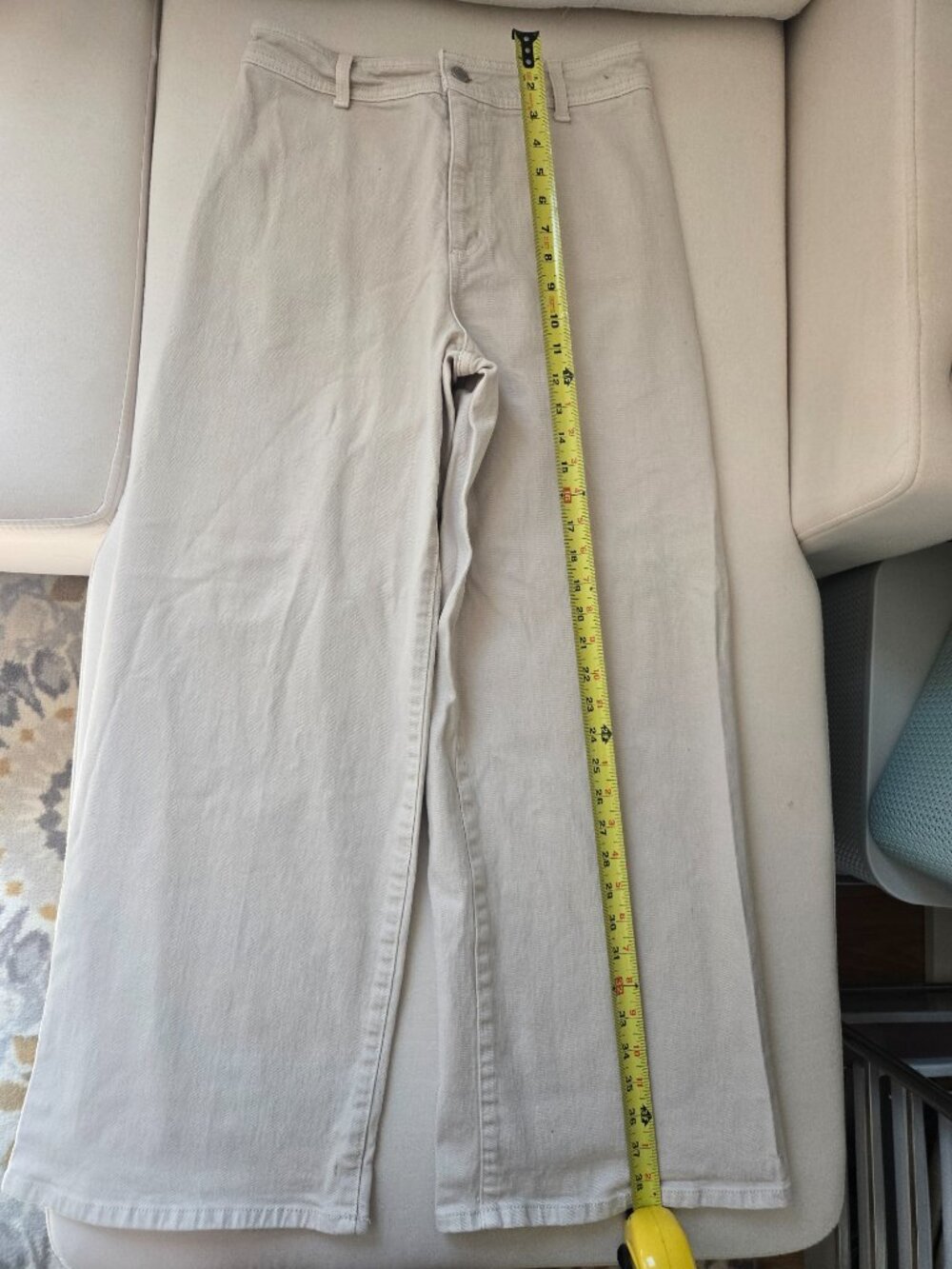 Universal Thread Sailor Wide Leg High Rise Cream/ivory Jeans Size 6 - Picture 6 of 12